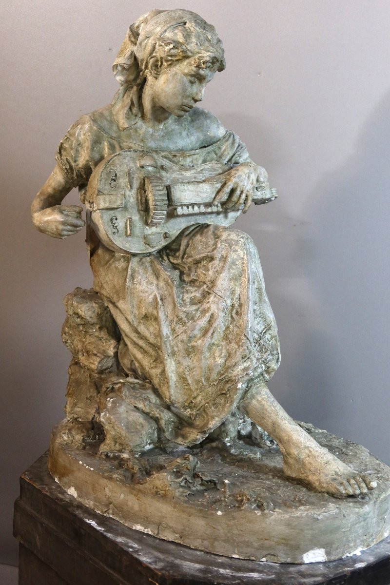 Large Plaster Cast From The Studio, Signed And Dated 1881-photo-7