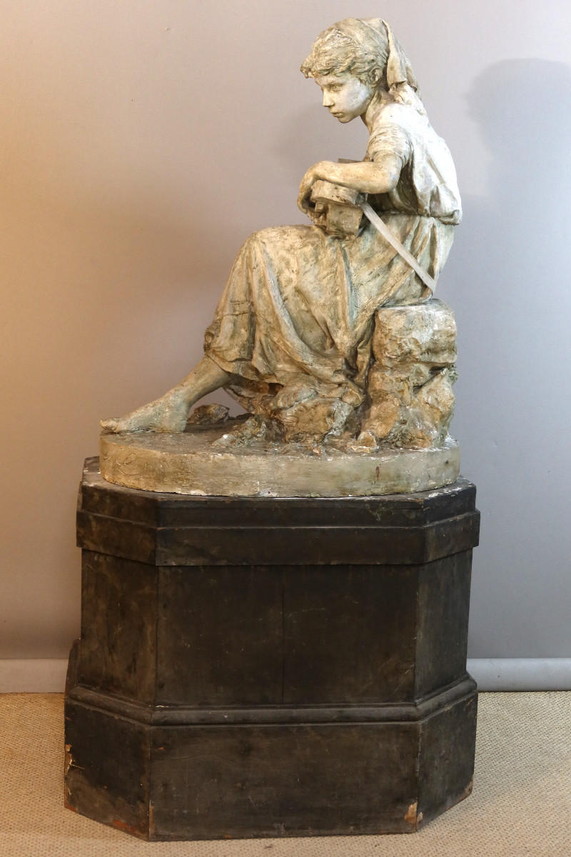 Large Plaster Cast From The Studio, Signed And Dated 1881