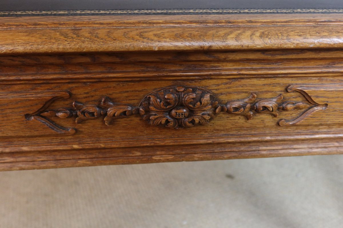 Bureau en chêne sculpté-photo-8