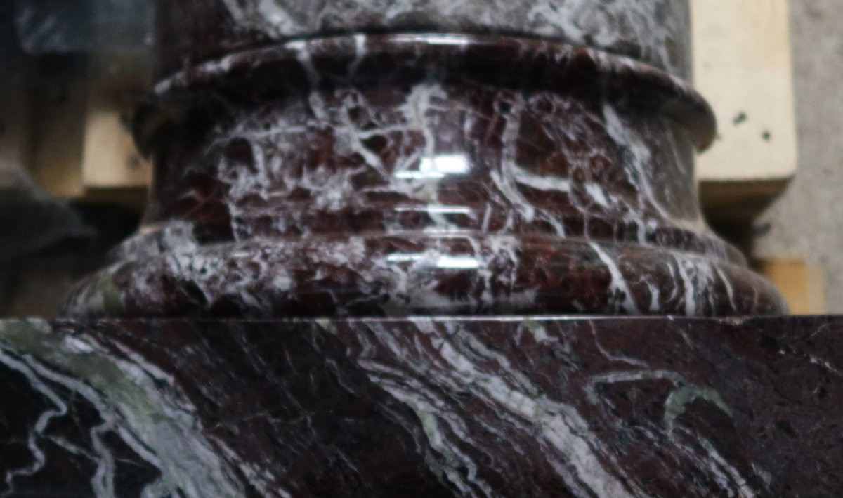 Paire de colonnes en marbre -photo-3