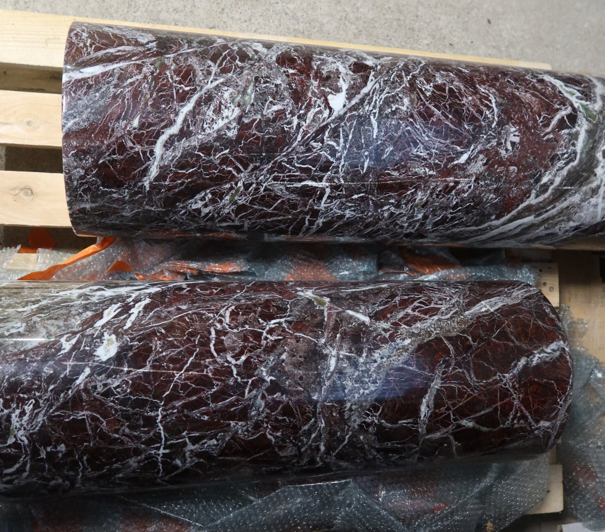 Paire de colonnes en marbre -photo-5