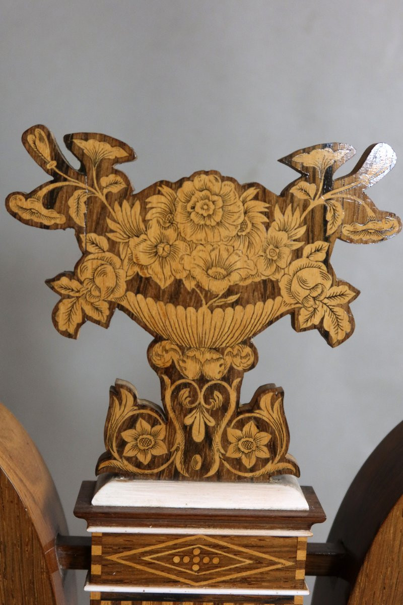 Large Charles X Lyre Clock With Its Globe-photo-1