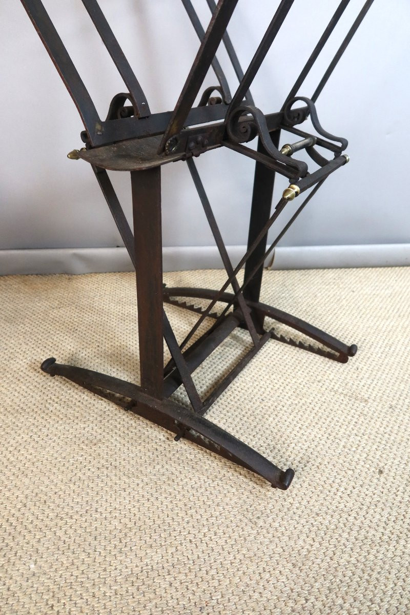 Porte-documents en fer forgé début XIXème siècle-photo-3