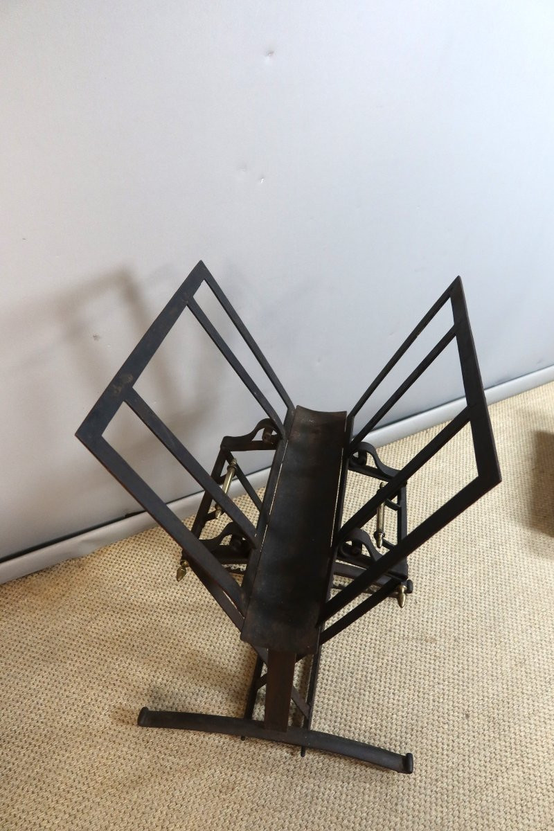 Porte-documents en fer forgé début XIXème siècle-photo-4