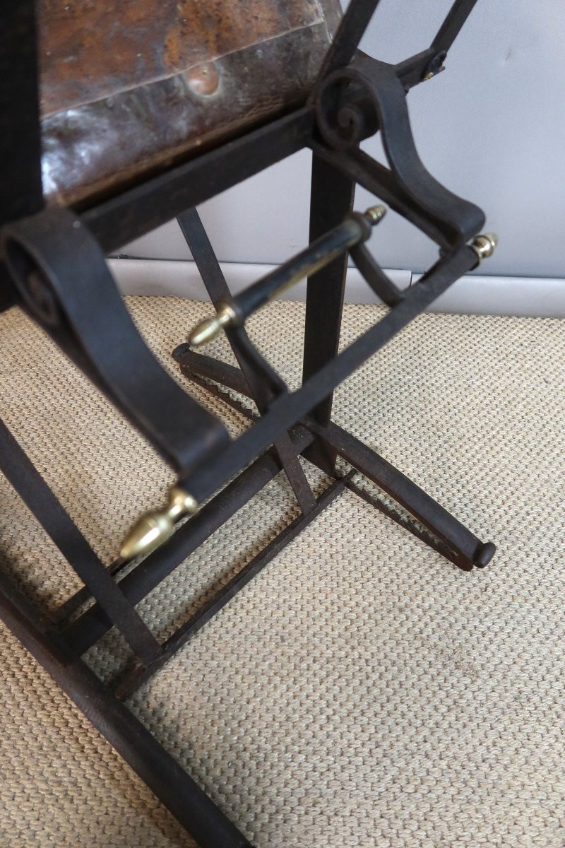 Porte-documents en fer forgé début XIXème siècle-photo-5