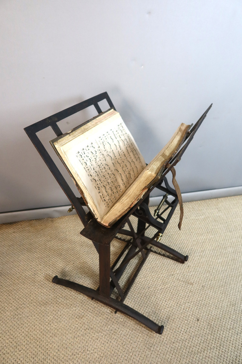 Porte-documents en fer forgé début XIXème siècle