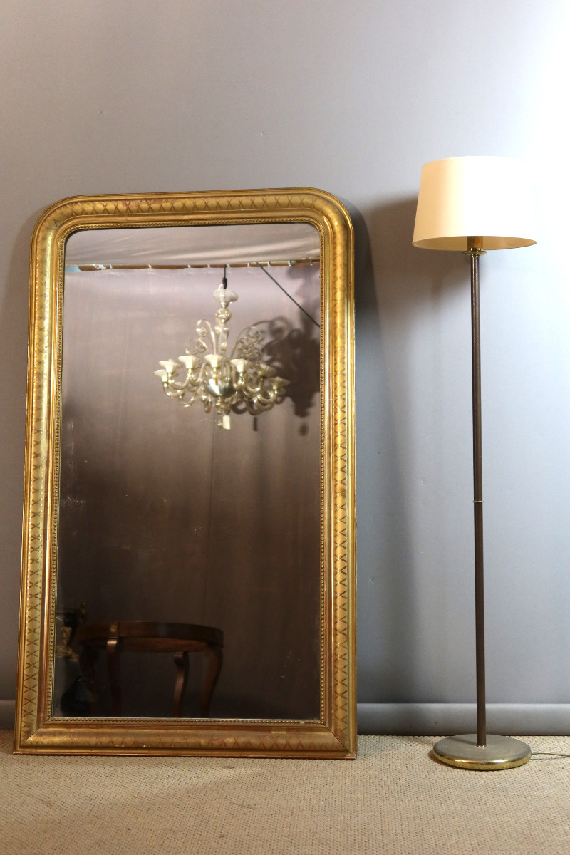 Grand miroir doré Louis Philippe