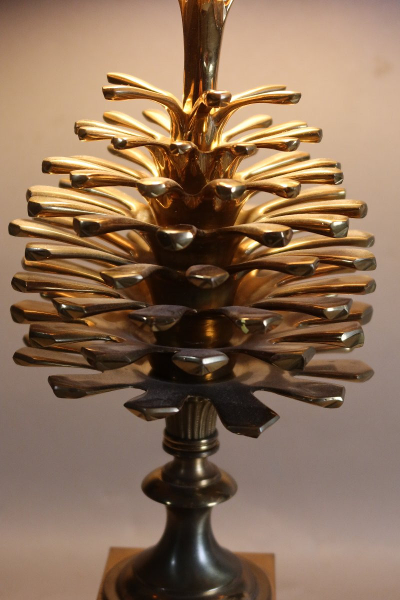 Lampe en bronze de la Maison Charles à Paris-photo-2