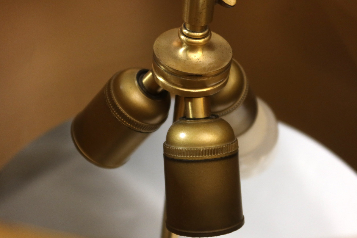 Lampe en bronze de la Maison Charles à Paris-photo-3