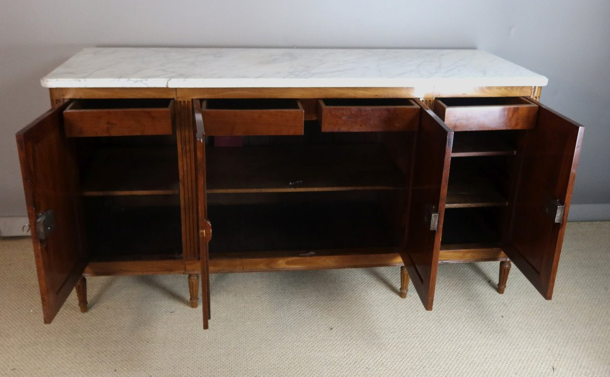 Louis XVI Period Mahogany Sideboard Stamped Dester-photo-2