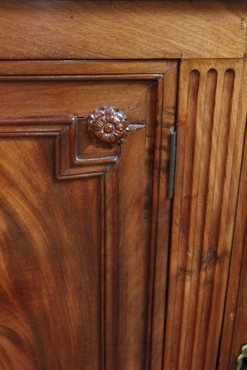 Louis XVI Period Mahogany Sideboard Stamped Dester-photo-5