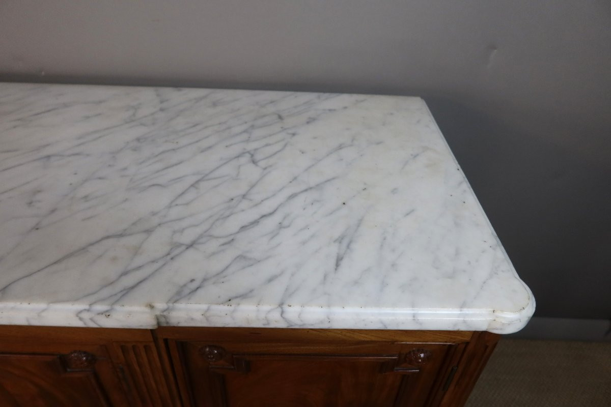 Louis XVI Period Mahogany Sideboard Stamped Dester-photo-6