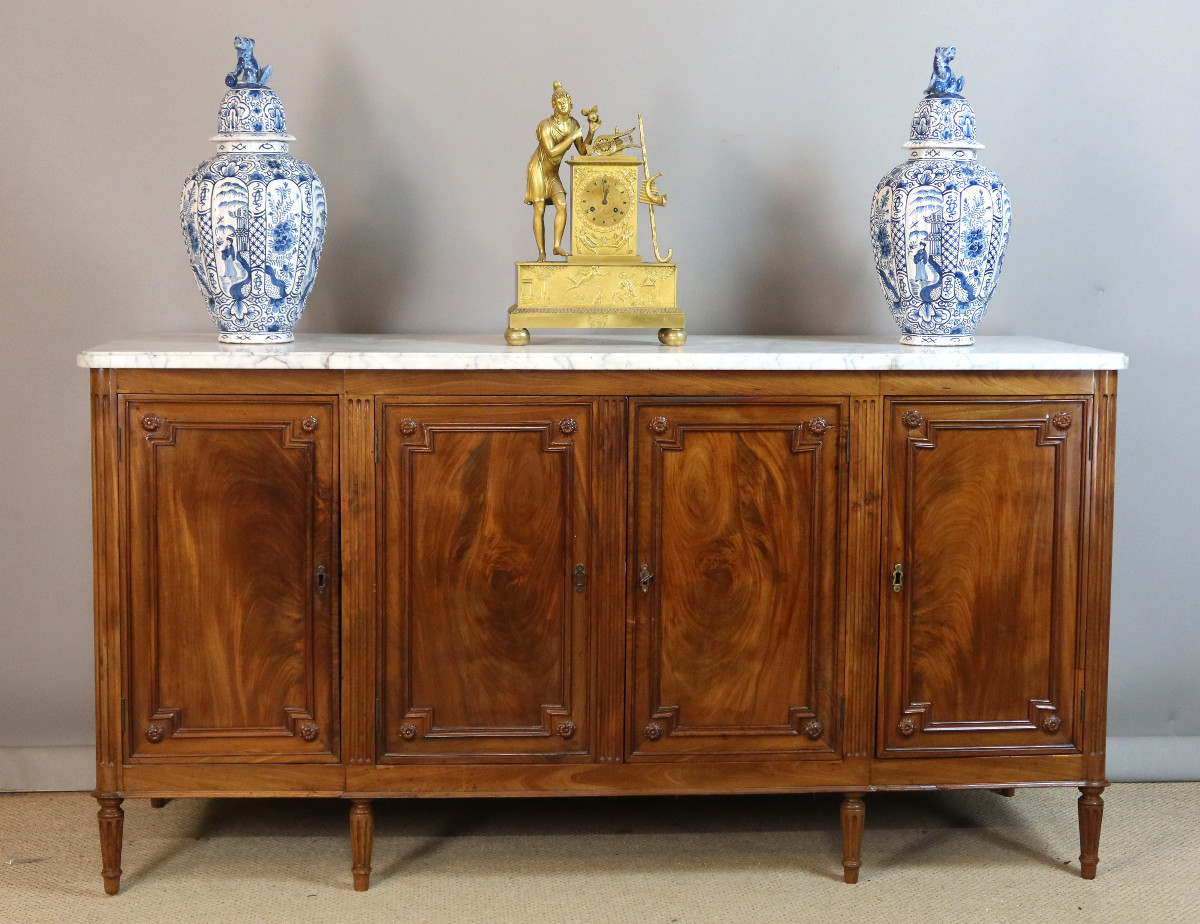 Louis XVI Period Mahogany Sideboard Stamped Dester