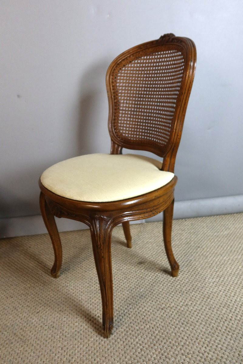 Set Of Six Louis XV Style Chairs-photo-3