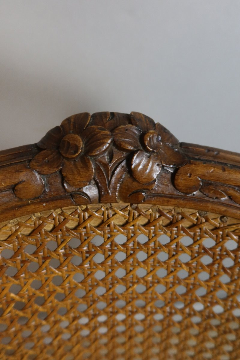 Set Of Six Louis XV Style Chairs-photo-4