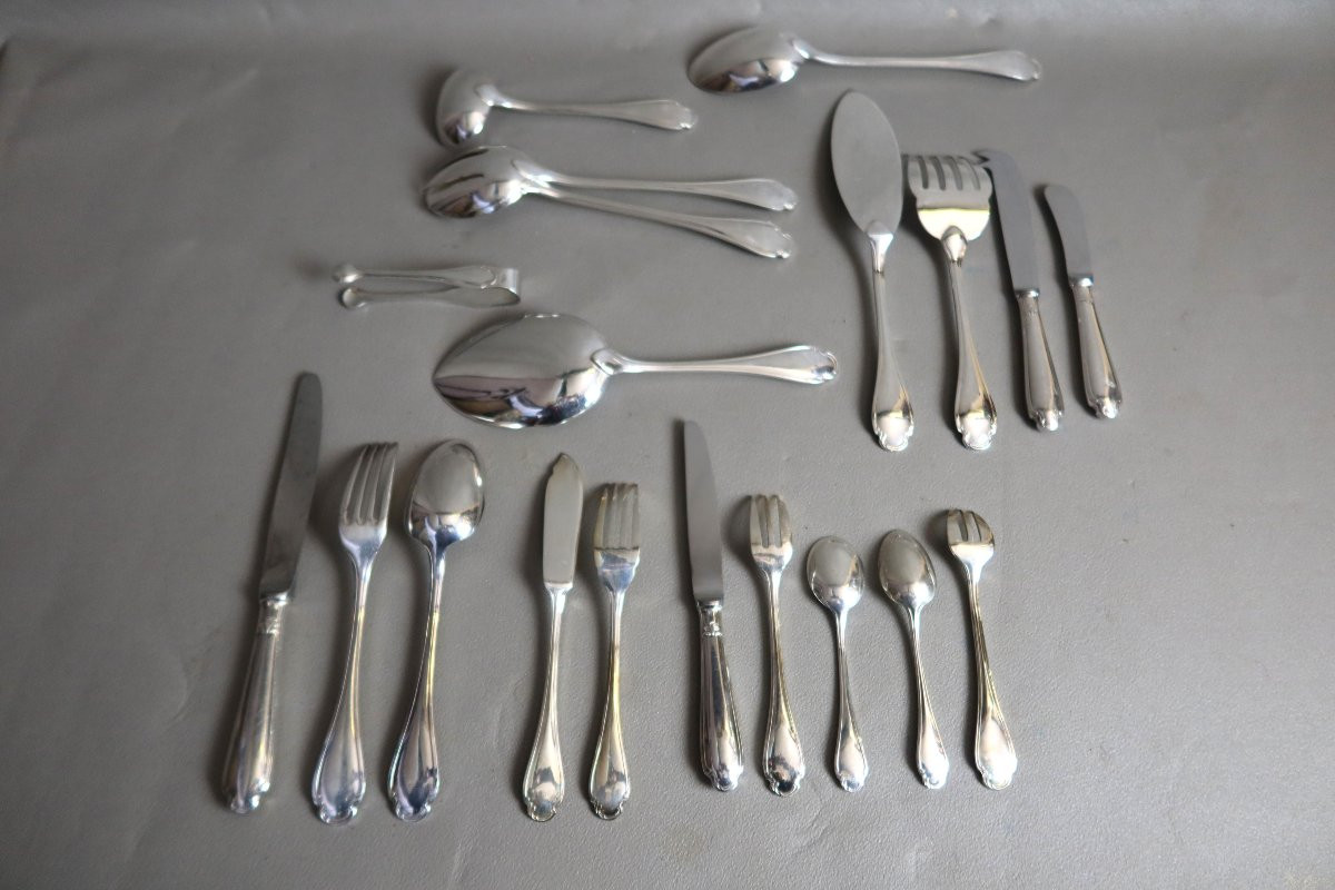 Christofle 130-piece Pompadour Flatware Set-photo-2