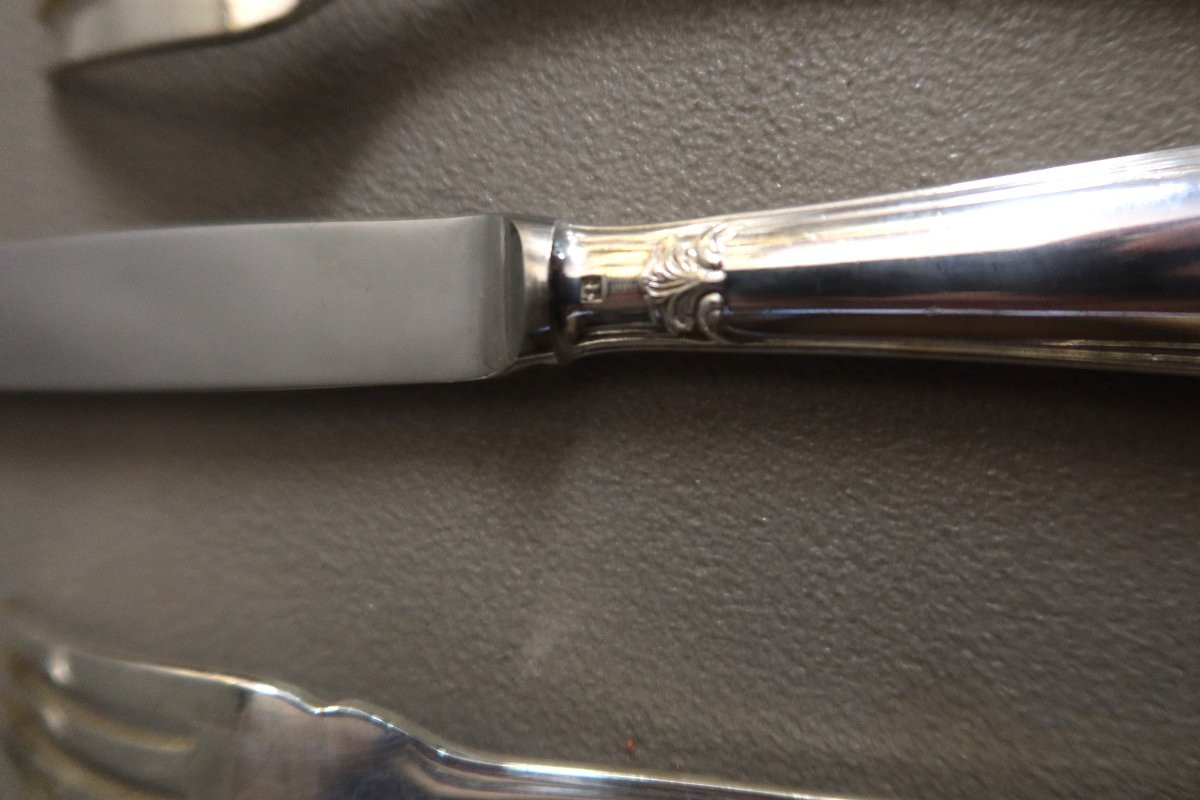 Christofle 130-piece Pompadour Flatware Set-photo-3