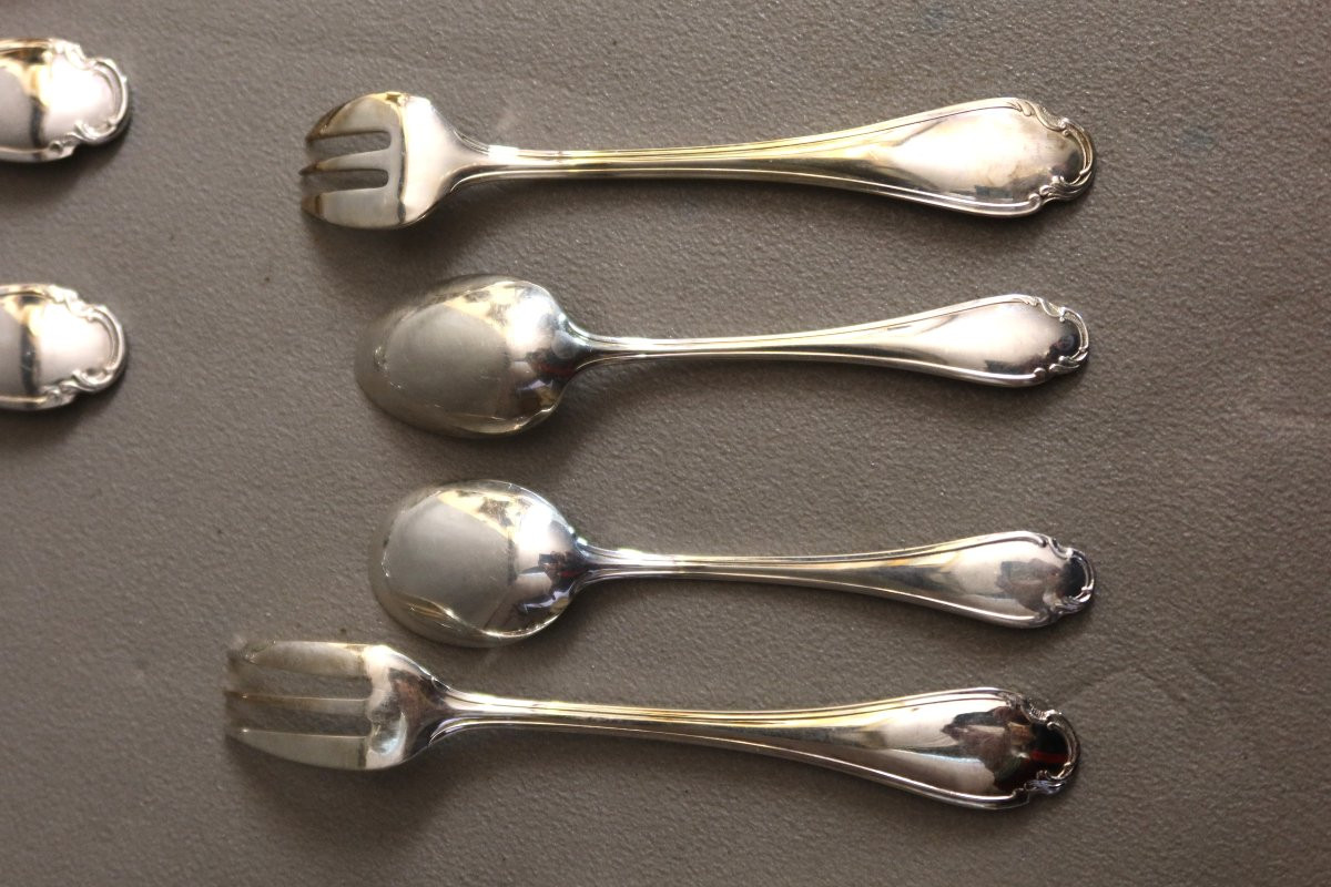 Christofle 130-piece Pompadour Flatware Set-photo-5