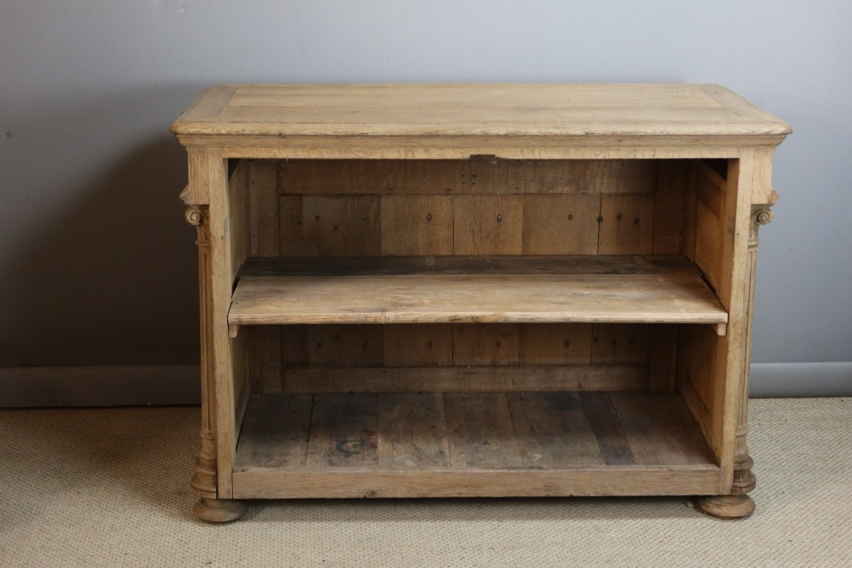Oak Counter Unit With Its Rack-photo-7