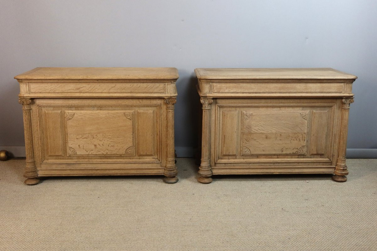 Oak Counter Unit With Its Rack-photo-8