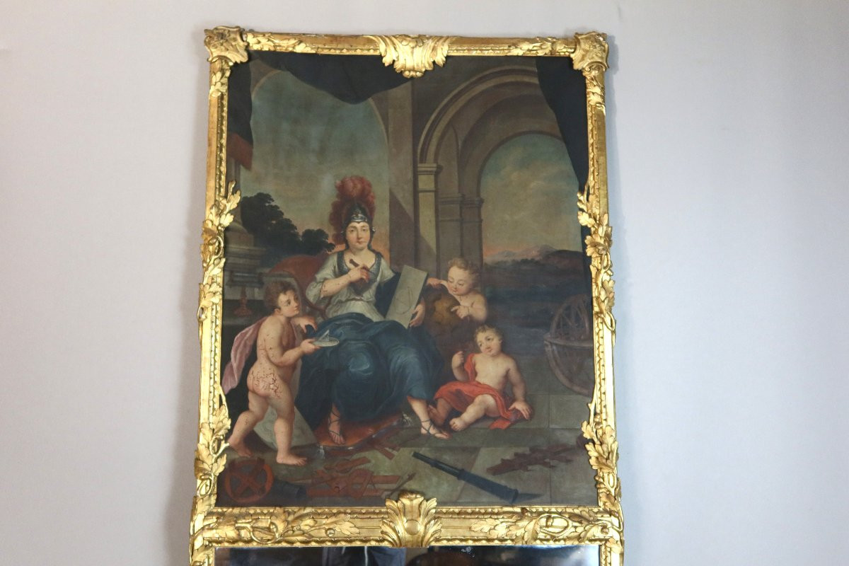 Grand trumeau époque XVIIIème siècle-photo-2