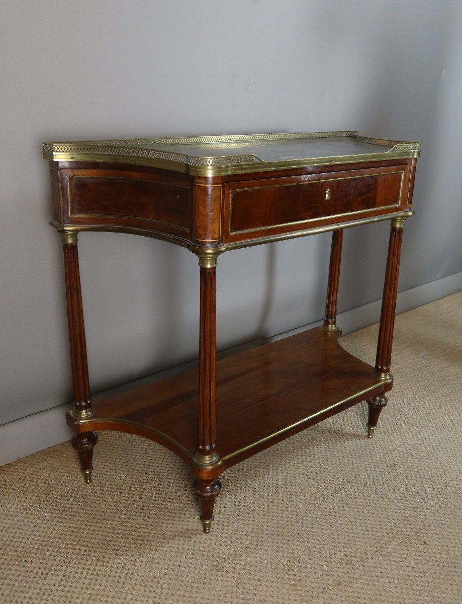 Console en acajou fin du XVIIIème siècle-photo-2