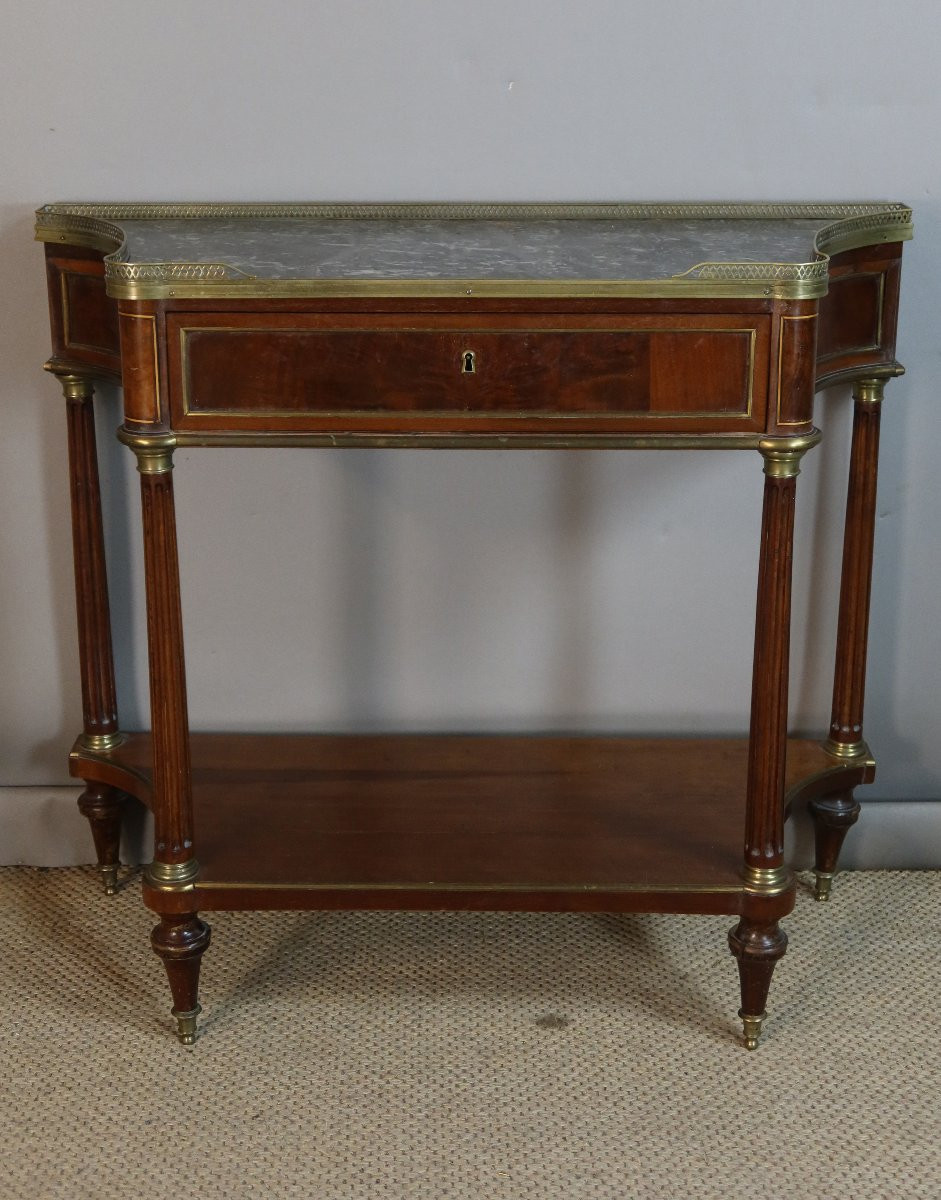 Console en acajou fin du XVIIIème siècle-photo-2