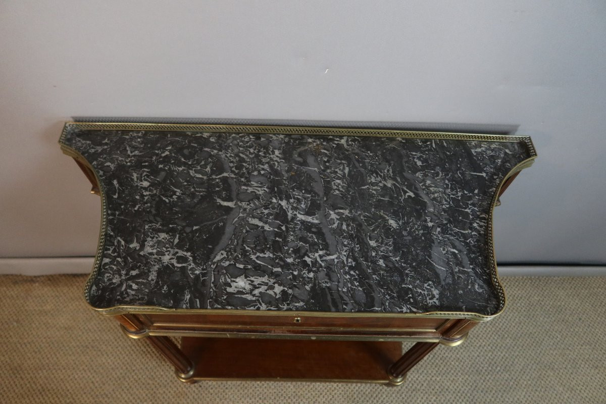 Console en acajou fin du XVIIIème siècle-photo-7