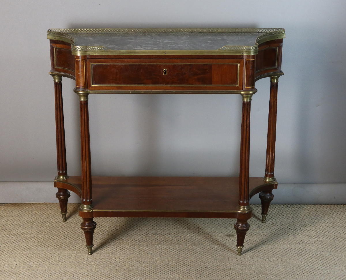 Console en acajou fin du XVIIIème siècle