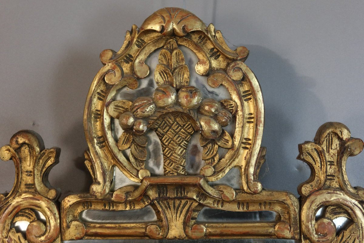 Miroir de style Louis XV époque XXème siècle-photo-2