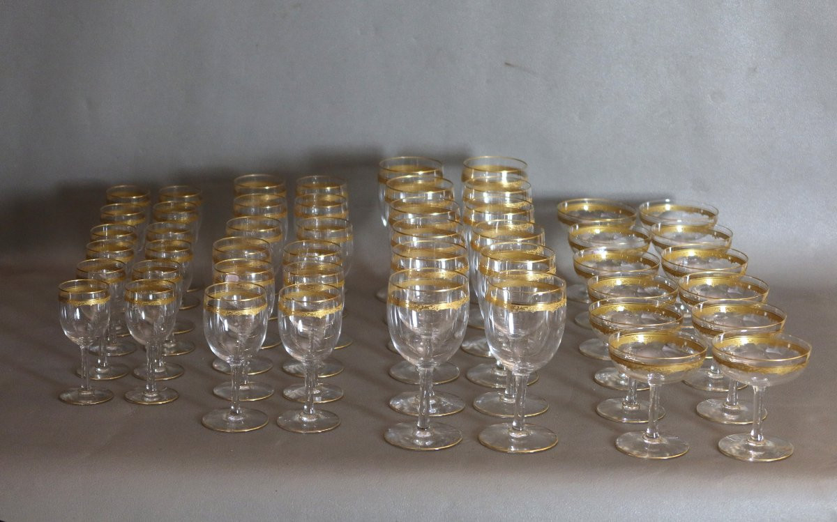Saint Louis Roty Crystal Glass Set 48 Pièces-photo-1