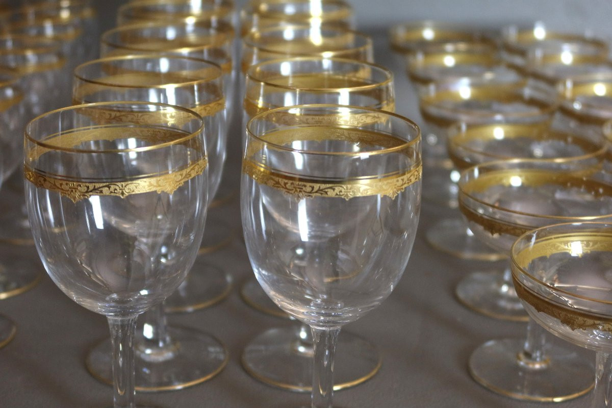 Saint Louis Roty Crystal Glass Set 48 Pièces-photo-3