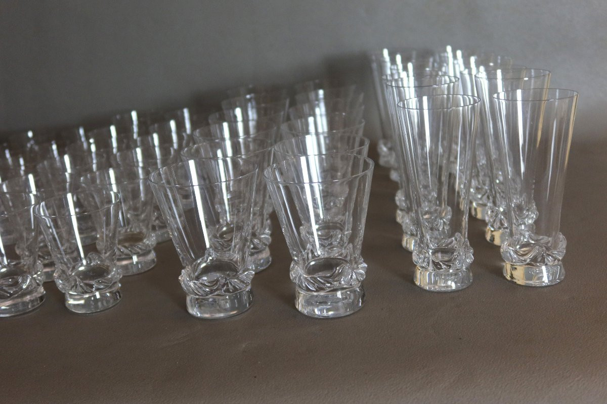 Service de verres cristal de la maison Daum modèle SORCY 50 pièces-photo-4
