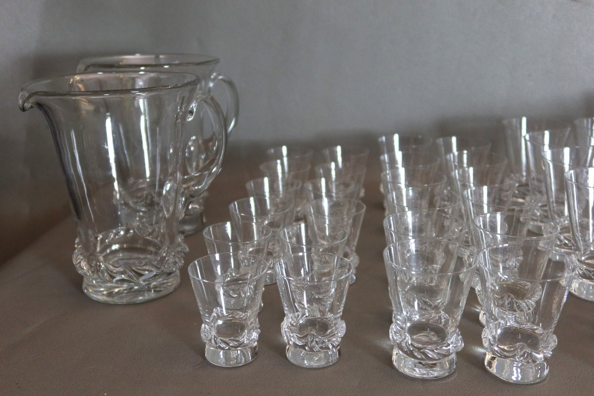 Service de verres cristal de la maison Daum modèle SORCY 50 pièces-photo-1