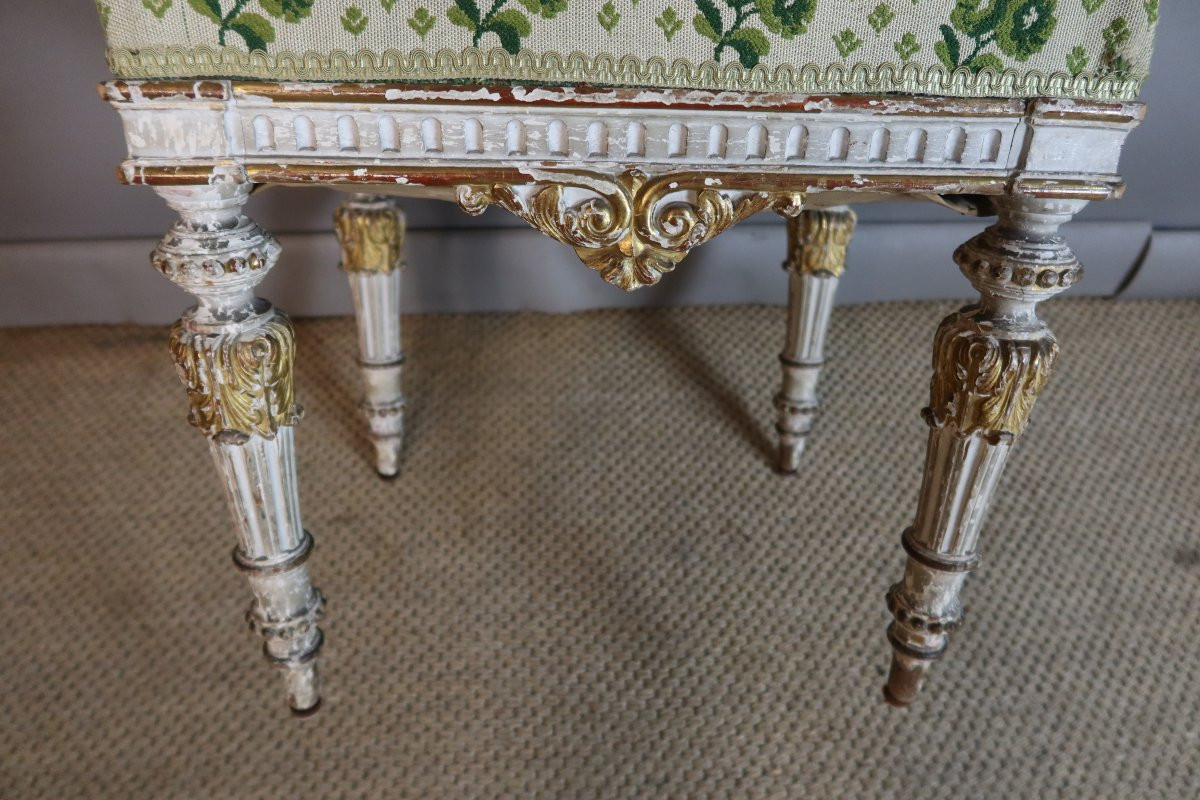 Pair Of Louis XVI Stools, 19th Century-photo-3