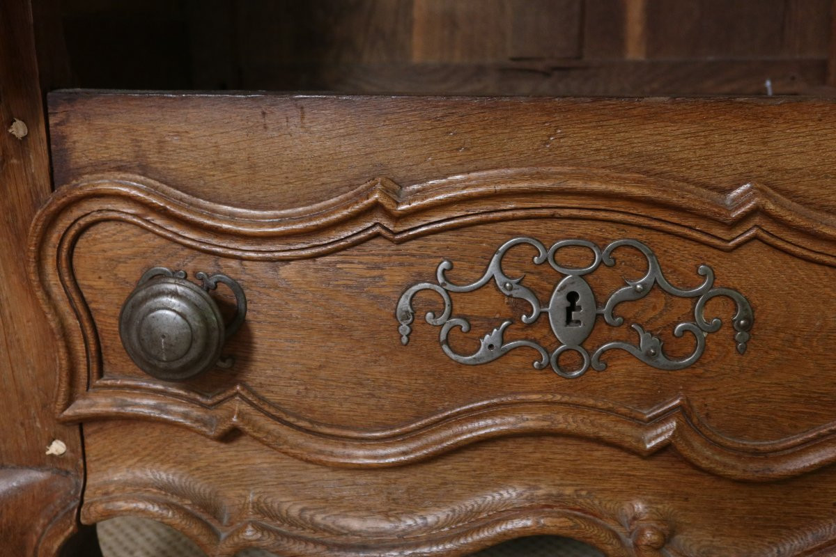 18th Century Blond Oak Armoire-photo-5