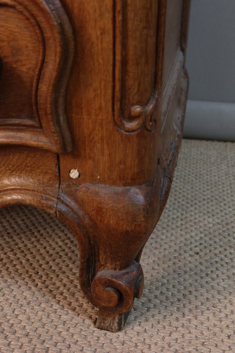 18th Century Blond Oak Armoire-photo-7