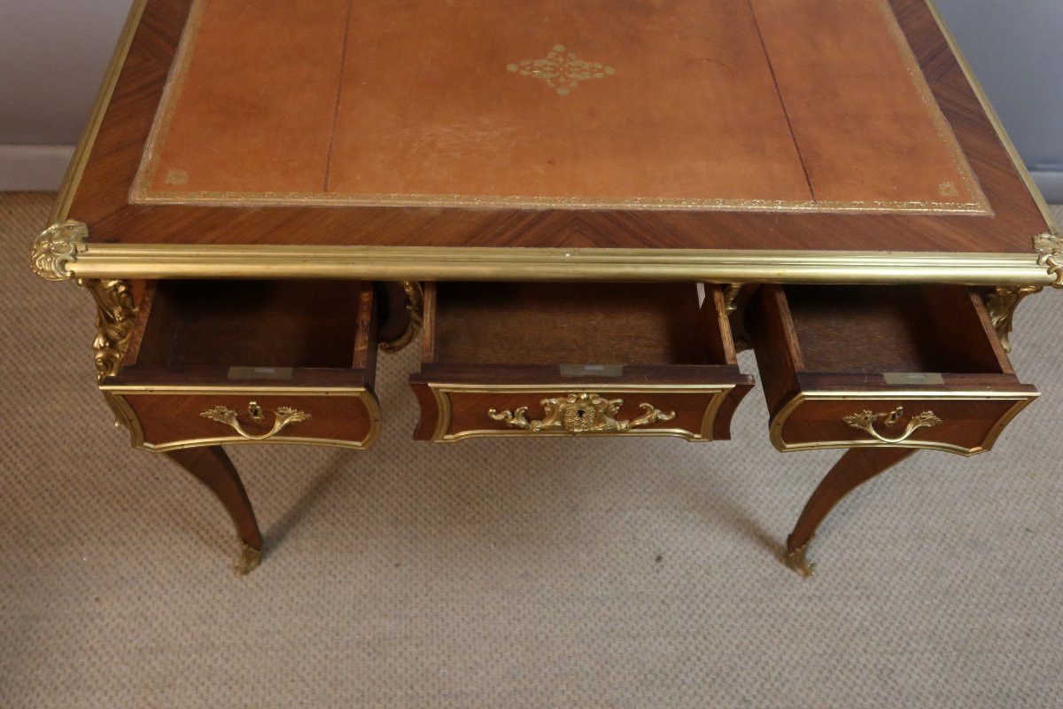 Bureau style Louis XV époque XIXème siècle-photo-2