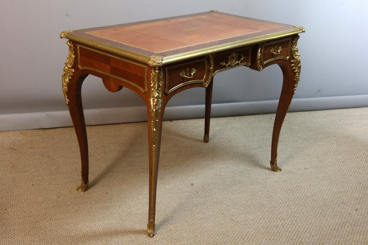 Bureau style Louis XV époque XIXème siècle-photo-5