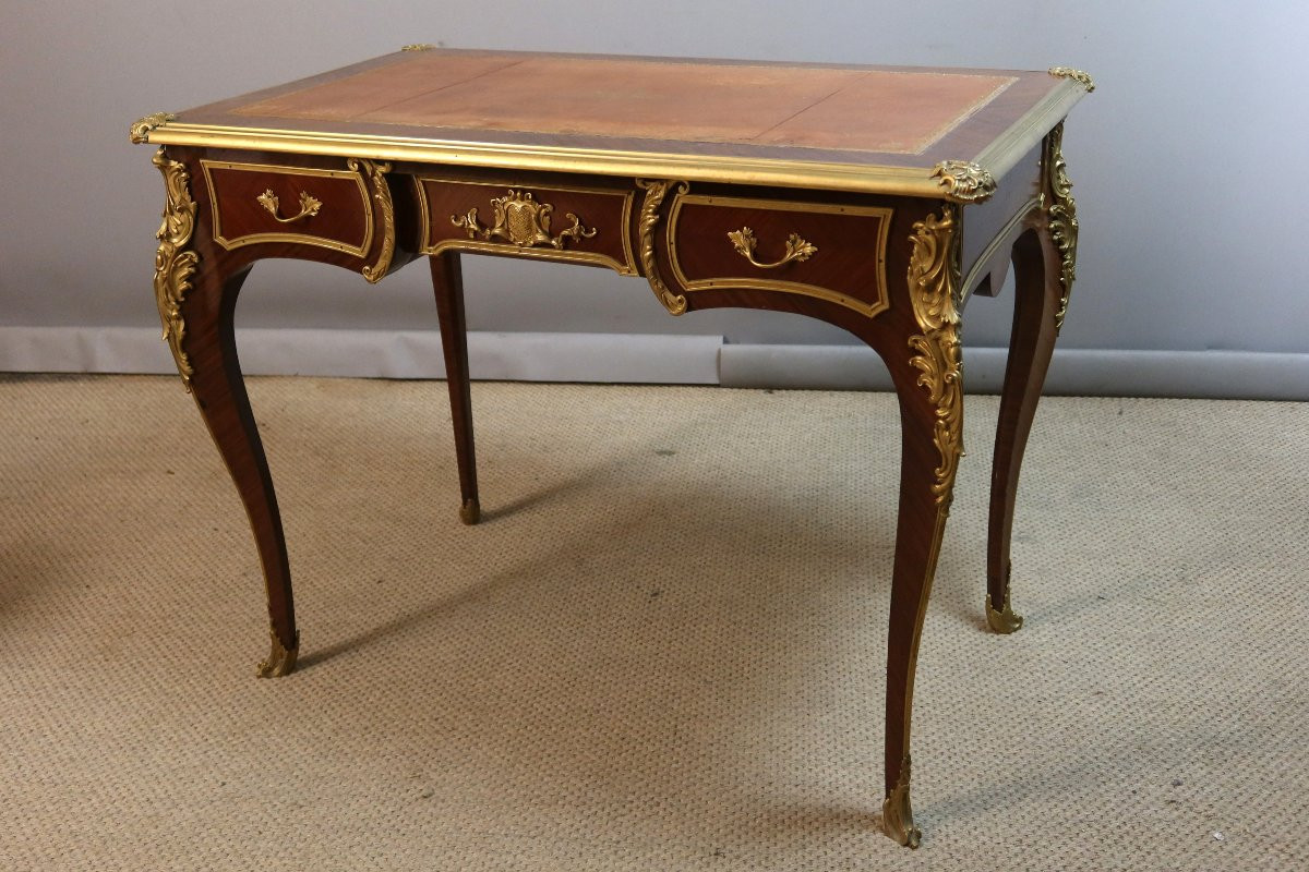 Bureau style Louis XV époque XIXème siècle-photo-6