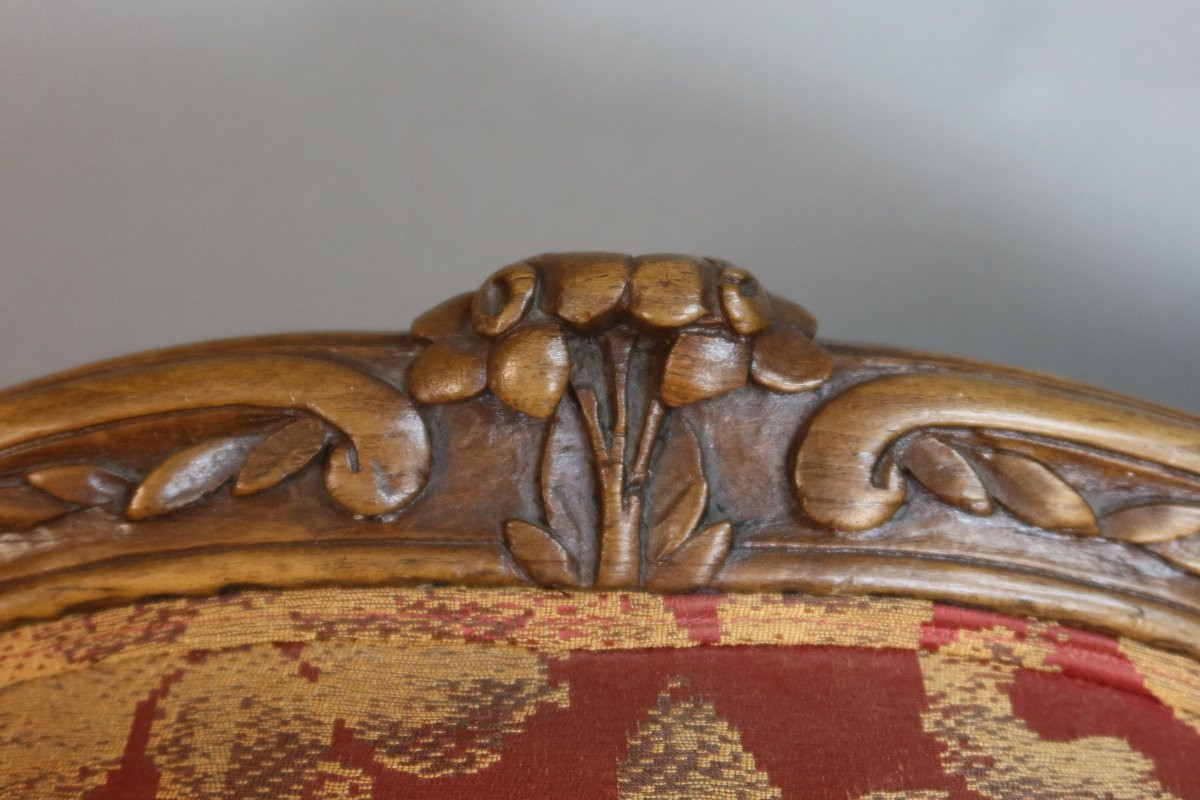 Louis XV Shepherd's Chair Stamped Sulpice Brizard-photo-4