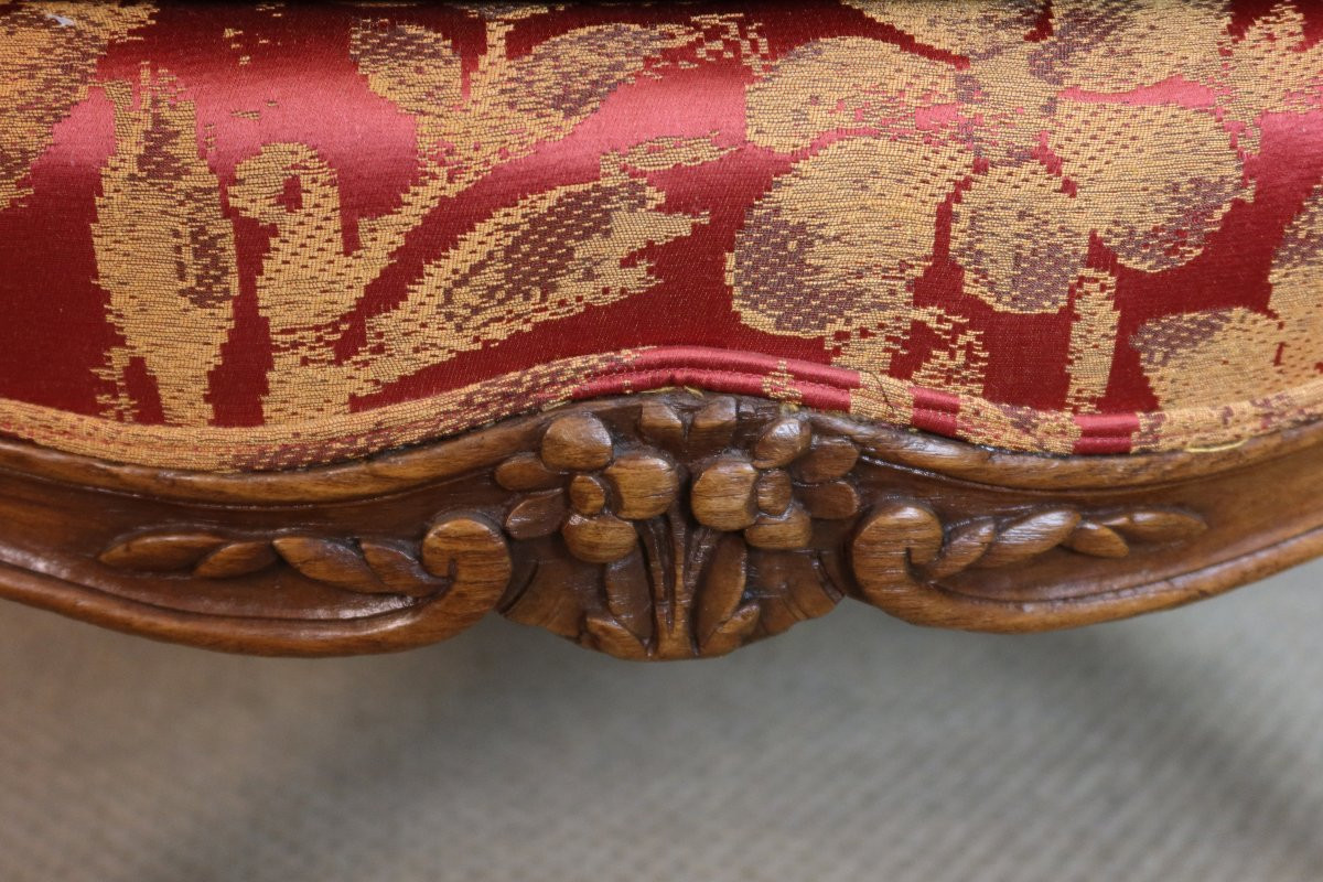 Louis XV Shepherd's Chair Stamped Sulpice Brizard-photo-1