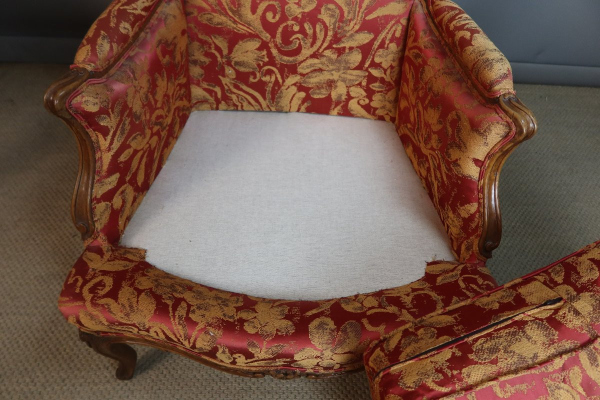 Louis XV Shepherd's Chair Stamped Sulpice Brizard-photo-3