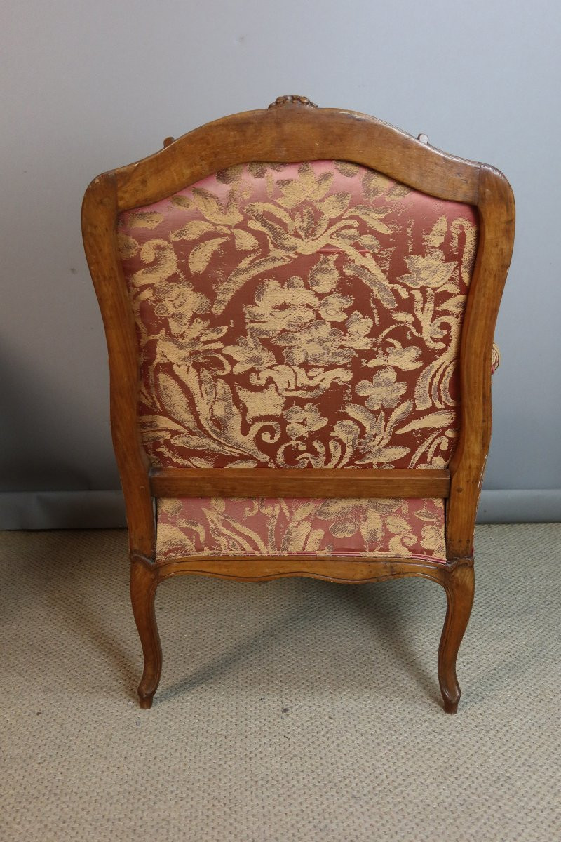 Louis XV Shepherd's Chair Stamped Sulpice Brizard-photo-5
