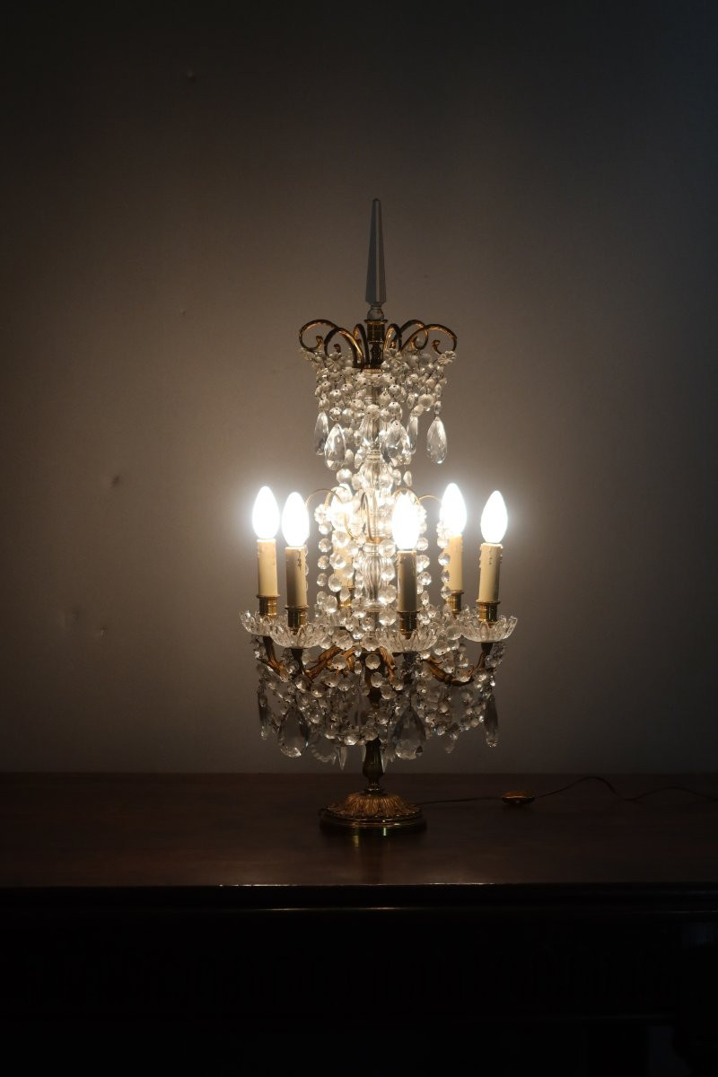Pair Of Large Louis XVI Style Girandoles-photo-3