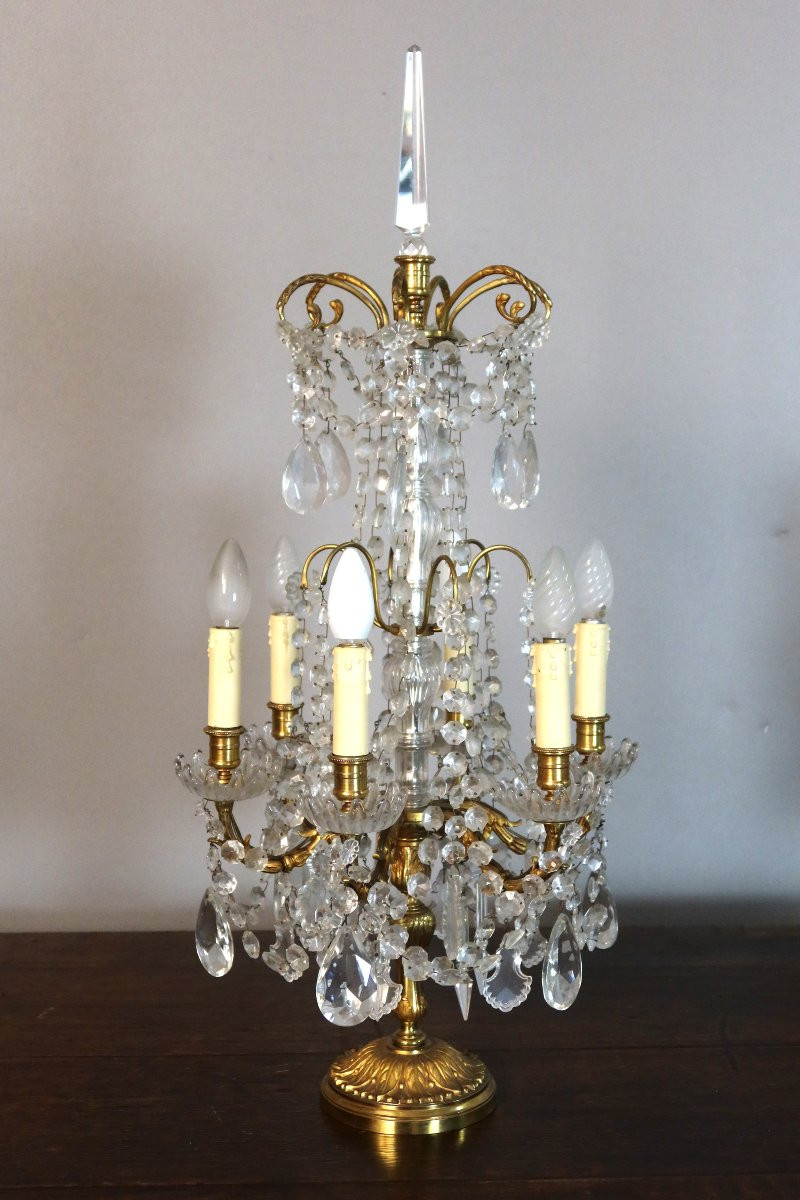 Pair Of Large Louis XVI Style Girandoles-photo-1