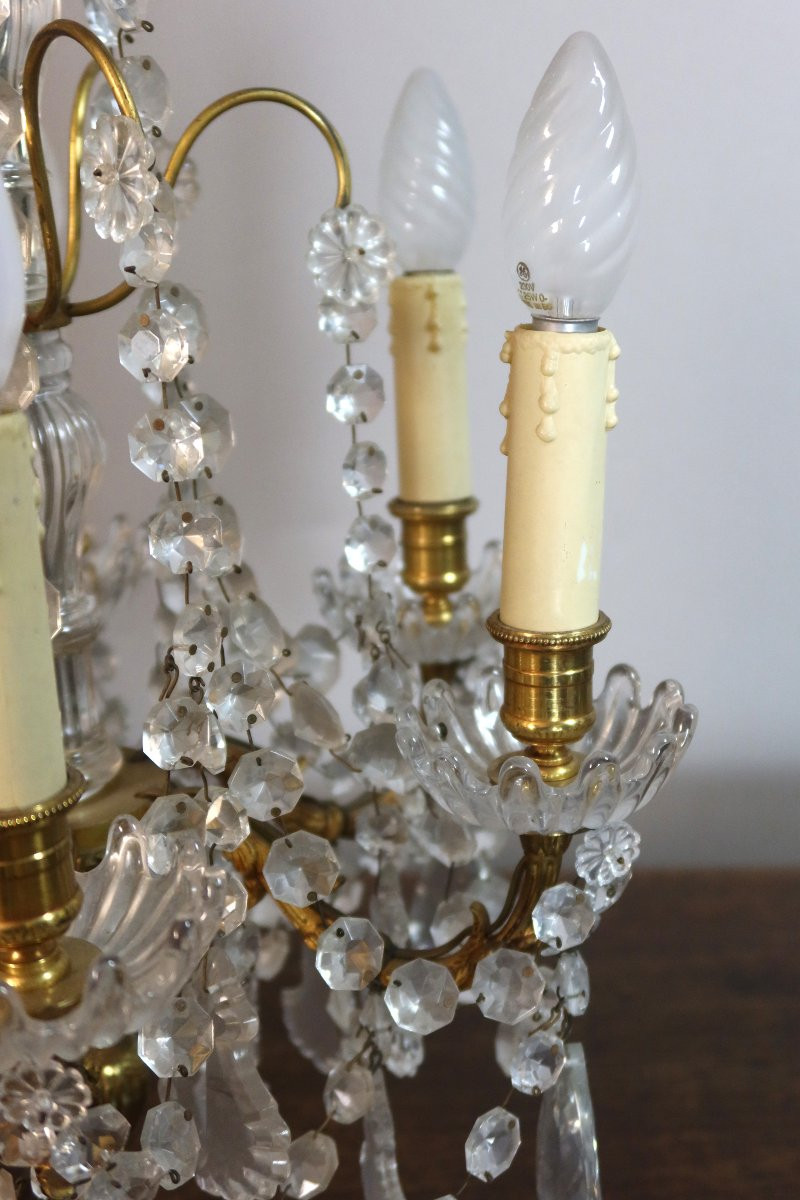 Pair Of Large Louis XVI Style Girandoles-photo-3