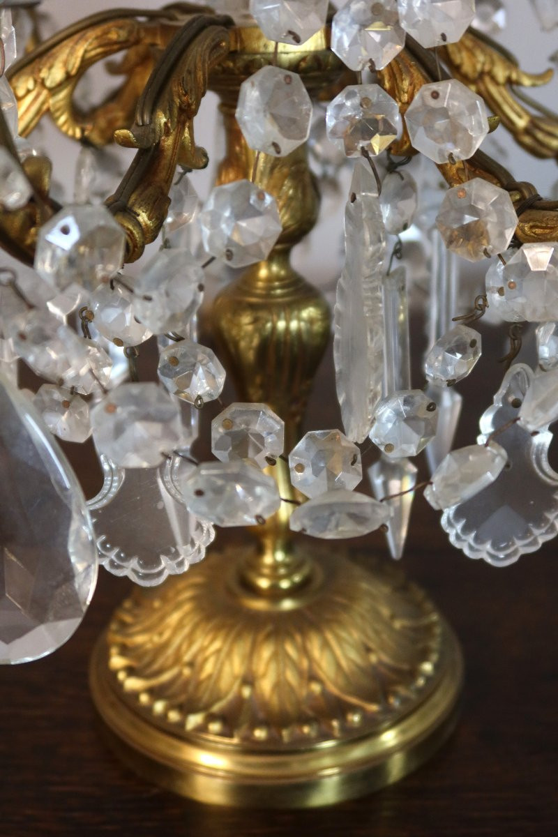 Pair Of Large Louis XVI Style Girandoles-photo-6
