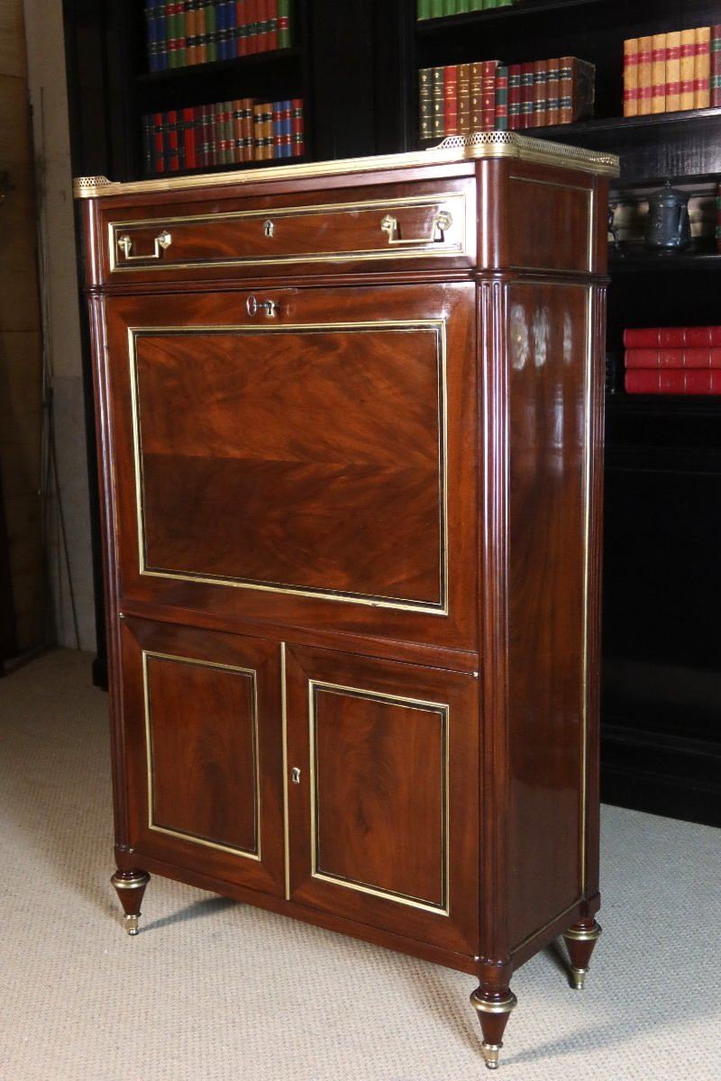 Louis XVI Mahogany Writing Desk-photo-2