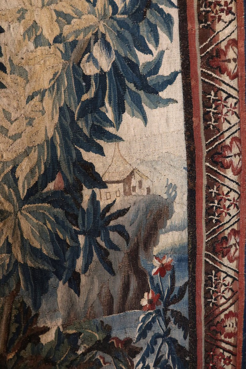 Grande tapisserie Aubusson XVIIIème siècle-photo-2